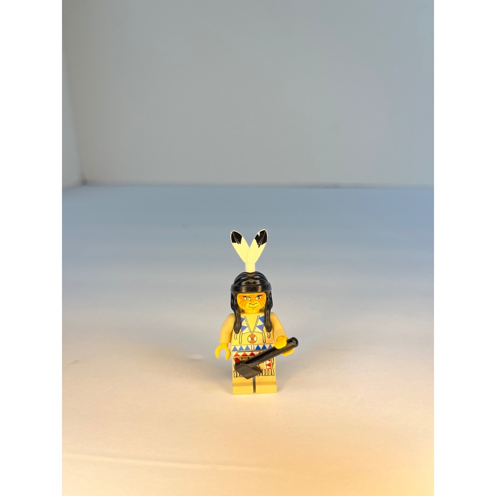 Lego Western Indian Chief Minifigure 1996 Wild West Vintage Tan Torso Tomahawk